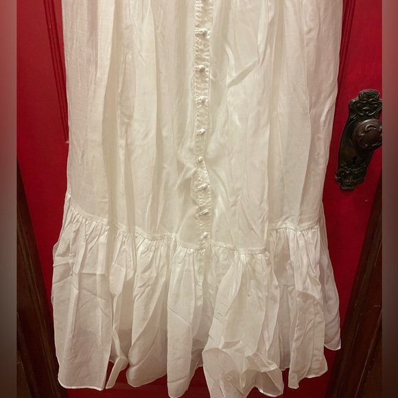 NWT Anthropologie x Mare Mare island flounce strapless maxi dress S - Picture 4 of 8